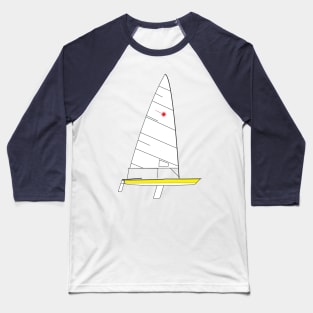 Laser Sailboat Baseball T-Shirt